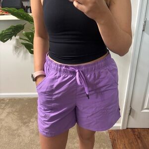 Eastern Mountain Sports Purple Athletic Shorts
